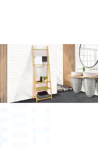 Etagère porte-serviette Maya - Structure en bambou - 53 x 31 x 152 cm