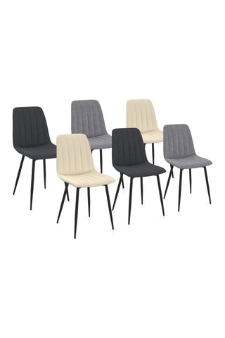 6 chaises Fiona - 46 x 88 x 55 cm
