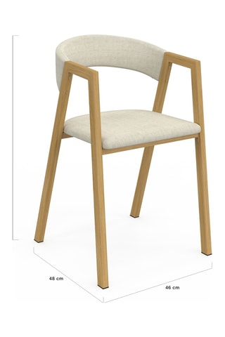 4 chaises Enola - 46 x 74 x 48 cm