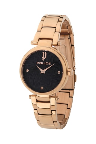 Stalen en Doublé Roségoud Ion Quartz Horloge Korana