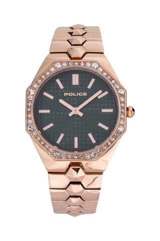 Metalen en Doublé Roségoud Quartz Horloge Montaria