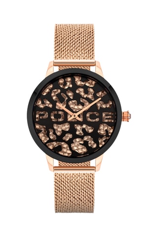 Stalen en Doublé Roségoud Quartz Horloge