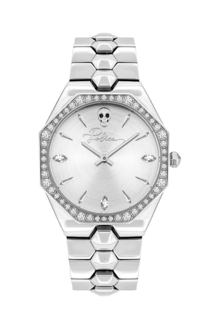 Stalen Quartz Horloge - Zilverkleurig