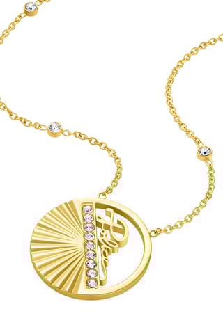 Ketting - Doublé Geelgoud en kristallen