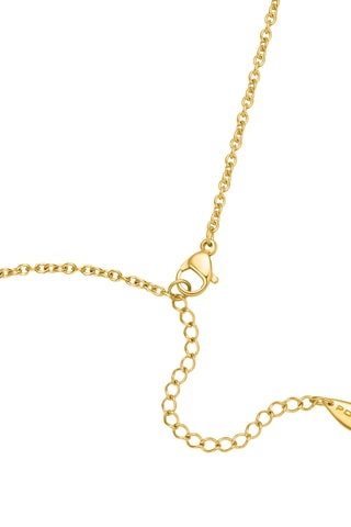 Ketting - Doublé Geelgoud en kristallen