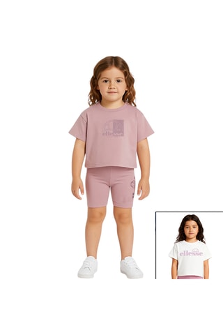 Pack 2 t-shirt e ciclisti - Bianco e rosa