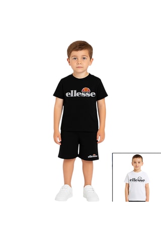 Pack 2 t-shirt e shorts  - Bianco e nero