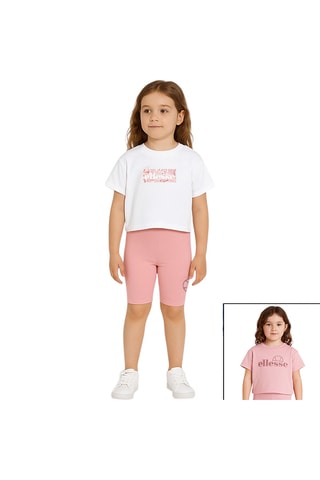 Pack 2 t-shirt e ciclisti  - Bianco e rosa