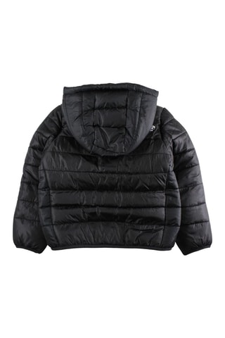 Piumino con cappuccio  - Nero