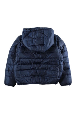 Piumino con cappuccio  - Blu