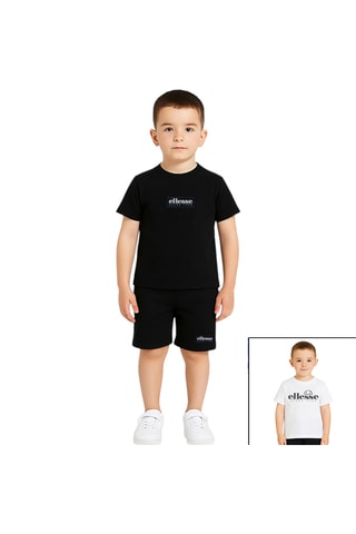 Pack 2 t-shirt e shorts - Bianco e nero