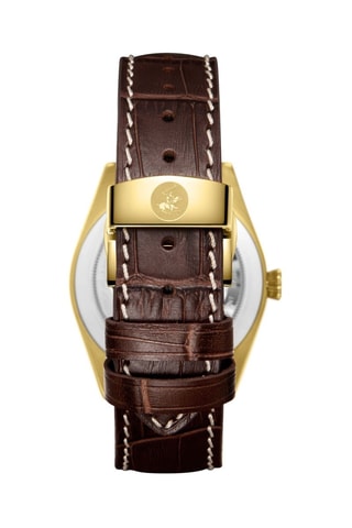 Reloj de cuarzo de piel y cerámica