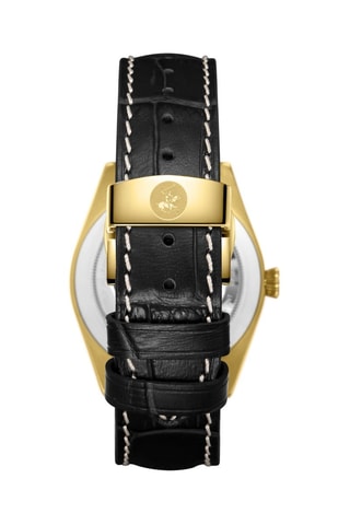 Reloj de cuarzo de piel y cerámica