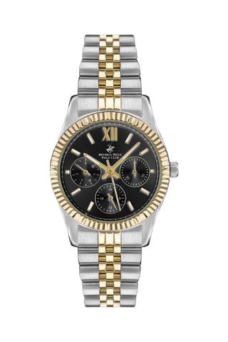 Reloj de cuarzo de metal, cerámica, chapado ion plata, chapado en ion de oro amarillo y chapado en ion de oro rosa