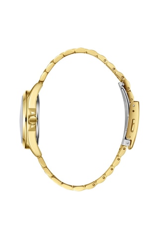 Reloj de cuarzo de acero, nácar, cerámica y diamante - Dorado