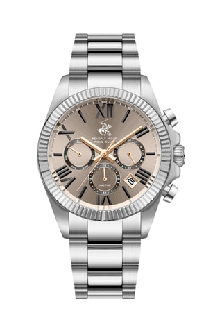 Reloj de metal - Cronógrafo - Plateado