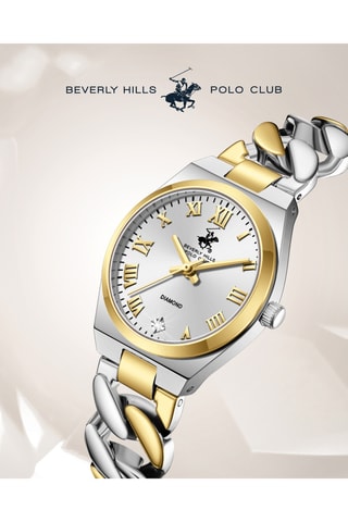 Reloj de metal - Plateado y dorado