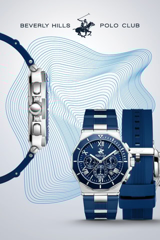 Reloj de silicona - Cronógrafo - Azul