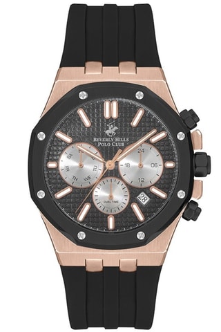 Reloj de silicona - Cronógrafo - Negro