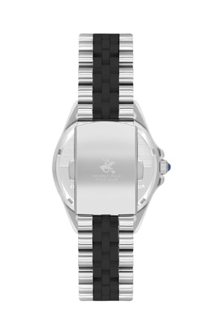 Reloj de cerámica - Taquímetro - Plateado y negro