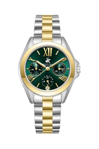 Reloj de metal - Plateado y dorado