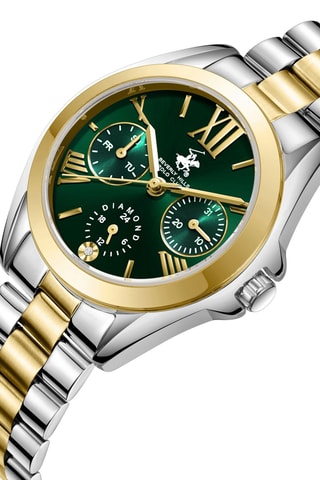 Reloj de metal - Plateado y dorado