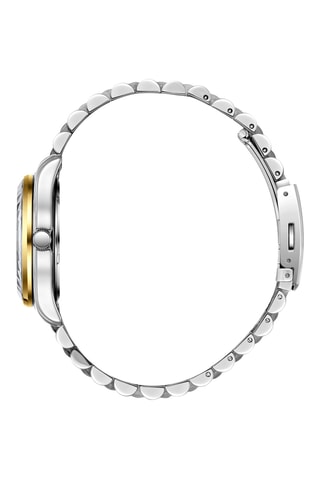 Reloj de metal - Plateado y dorado