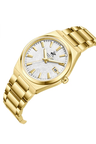 Reloj de cuarzo de metal - Dorado