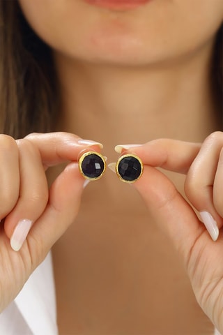 Brincos Bronze e olhos-de-gato