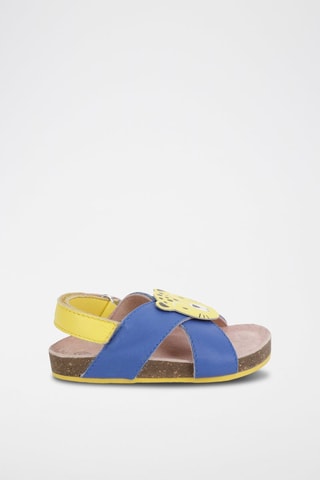 Sandalias de piel de cordero - Azul cobalto - Carrément Beau