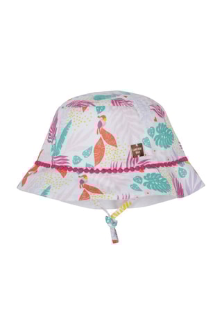 Gorro bucket - Blanco y rosa - Carrément Beau