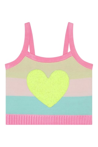 Camiseta de tirantes - Rosa y amarillo