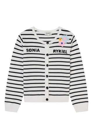 Cárdigan - Negro y blanco - Sonia Rykiel