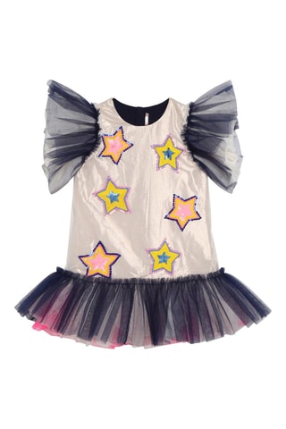 Vestido - Crudo y negro