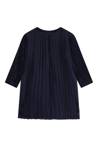 Vestido plisado - Azul oscuro - Carrément Beau