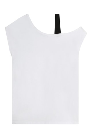 Vestido de algodón orgánico - Blanco - DKNY