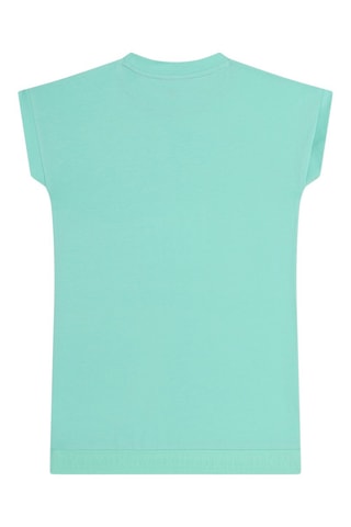 Vestido de algodón orgánico - Verde - DKNY