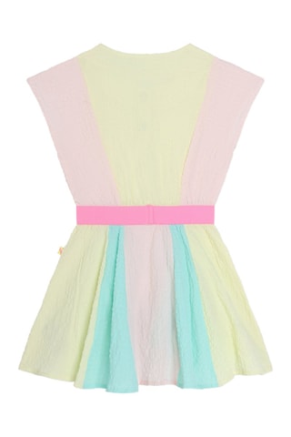 Vestido efecto doble prenda - Amarillo