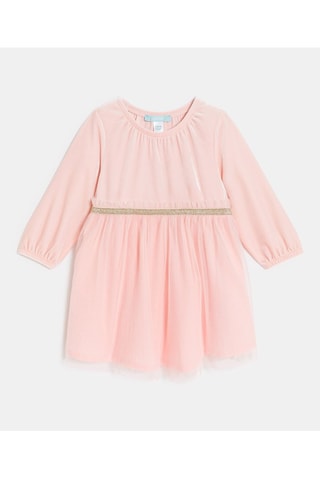 Vestido bimateria - Rosa - Obaïbi