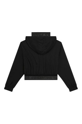 Cortavientos con capucha - Negro