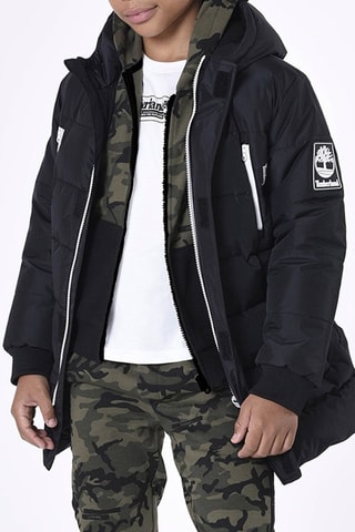 Anorak largo con capucha - Negro - Timberland