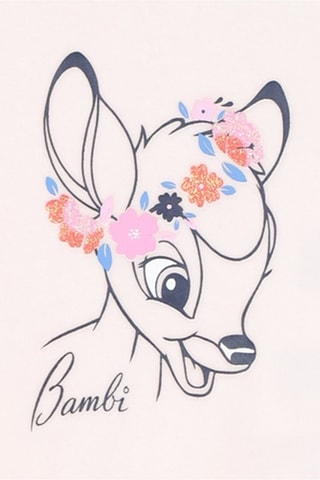 Pijama de algodón orgánico Bambi Disney - Rosa empolvado - Carrément Beau