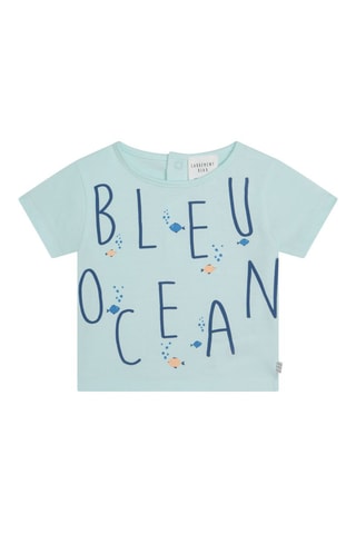 Camiseta de algodón orgánico - Azul - Carrément Beau