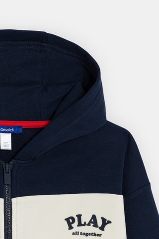 Sudadera con capucha - Azul marino - Okaïdi