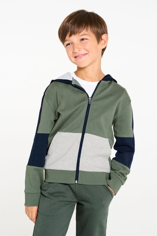 Sudadera con capucha - Verde oscuro - Okaïdi