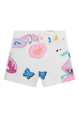 Short - Blanco y rosa
