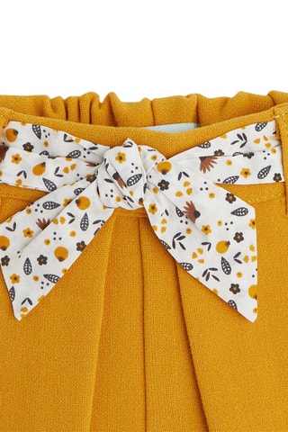 Short efecto doble prenda - Mostaza - Obaïbi