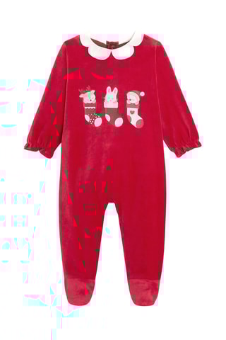 Pelele de terciopelo - Rojo - Obaïbi