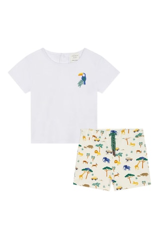 Camiseta y short - Blanco