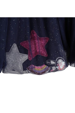 Falda de gasa - Índigo